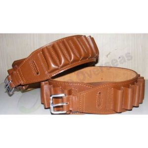 buy genuine leather cartridge belts with precision stitching to aptly fit the cartridges made in 25 loops open and closed with a belt size to fit waist sizes 34 to 44 inches the back of the belt pasted with soft suede lining for protection of the multiple loop stitches and also for support of the main belt body which remains soft and easy to handle at all times of the year you may oil the belt on the inside of the loops to retain the shine and softness of leather which will add more years to the genuine leather product and be proud to own one available online