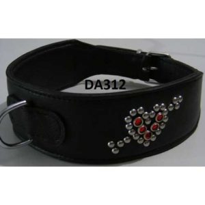 Buy Genuine Leather Soft colourful Dog Collars and quality hardware available in neck sizes 35cm to 70cm online