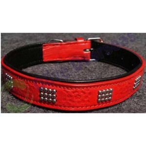 buy genuine leather dog collars with cushioned padding for extra comfort in attractive leathers quality hardware in different metal finishes available online