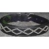 buy genuine harness leather dog collar with hand stitched cushioned padding for a comfortable soft grip brass buckles welded joint dee rings available in a variety of colors and sizes as per request moq as low as 50-100 pcs depending upon total order quantity also available with plastic individual hangers with or without branding or bar codes oem services welcome available online