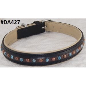 buy colorful motif dog collar with cushioned padding for extra comfort article DA427
