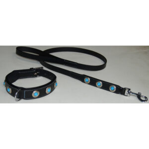 buy blue motif dog collar # ST151