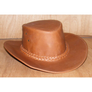 cowboy leather hat